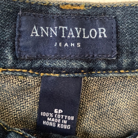 ANN TAYLOR Vintage Bootcut Button Fly Special Edition Jeans Size 6P - Picture 6 of 16